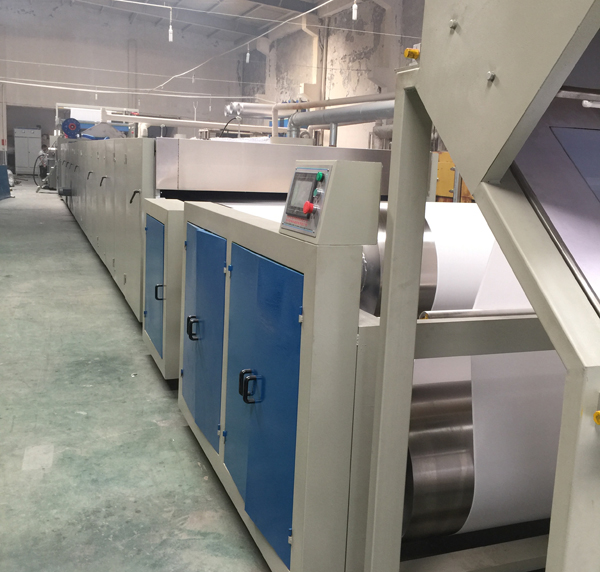 Two point coating machine